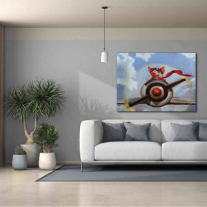 'When Pigs Fly' by Lucia Heffernan, Canvas Wall Art,54x40