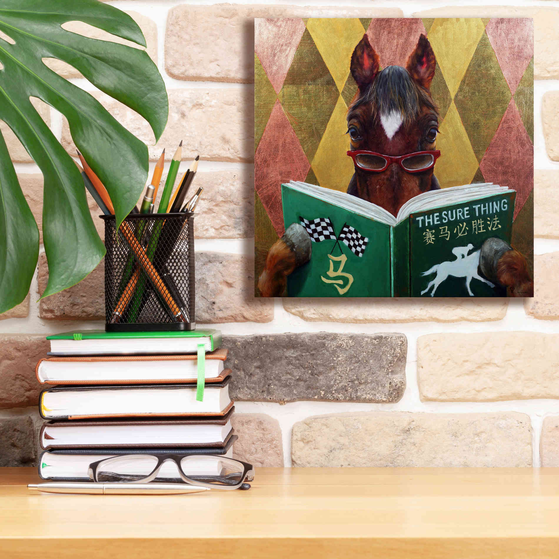 'Wise Bet' by Lucia Heffernan, Canvas Wall Art,12x12