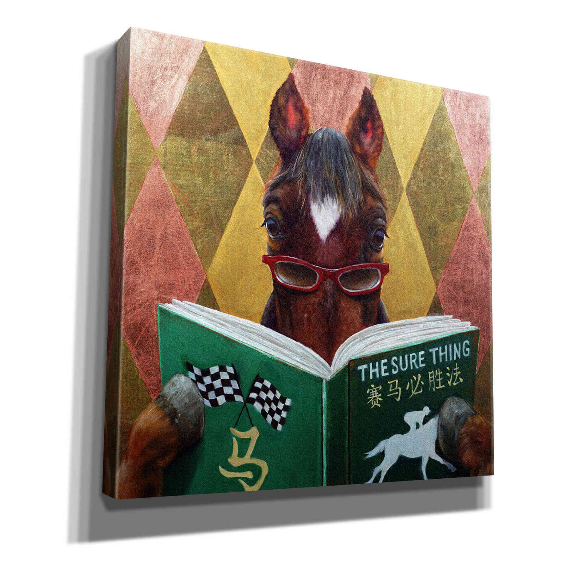 'Wise Bet' by Lucia Heffernan, Canvas Wall Art