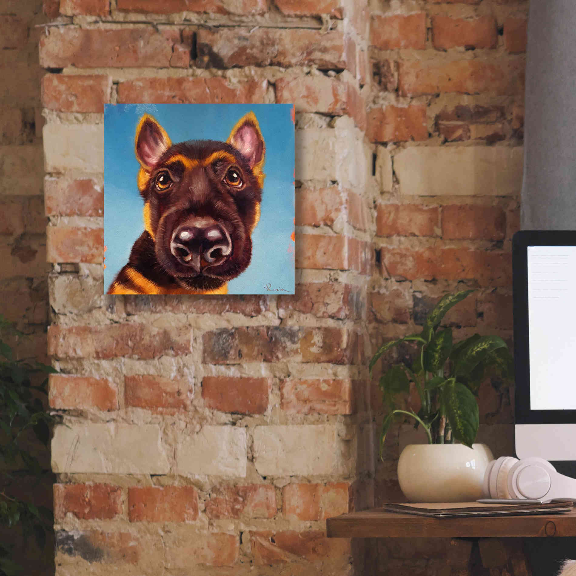 'Follow Your Nose 1' by Lucia Heffernan, Canvas Wall Art,12x12