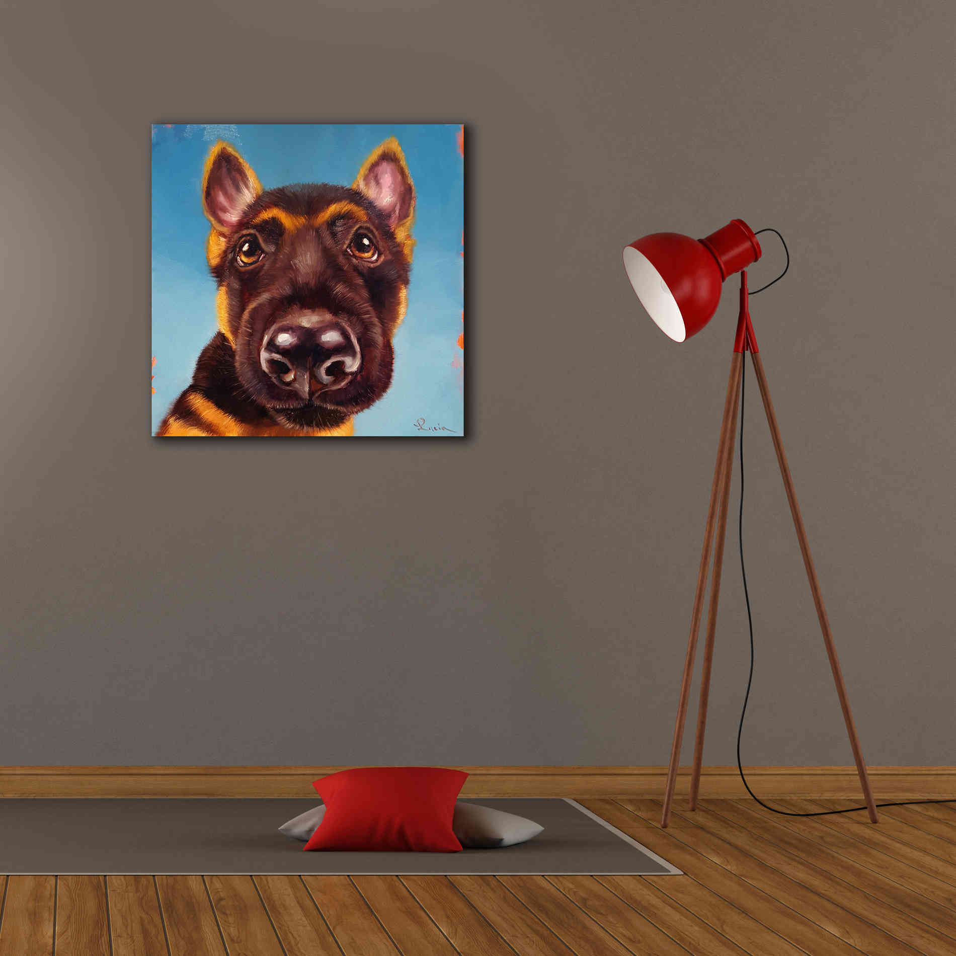 'Follow Your Nose 1' by Lucia Heffernan, Canvas Wall Art,26x26