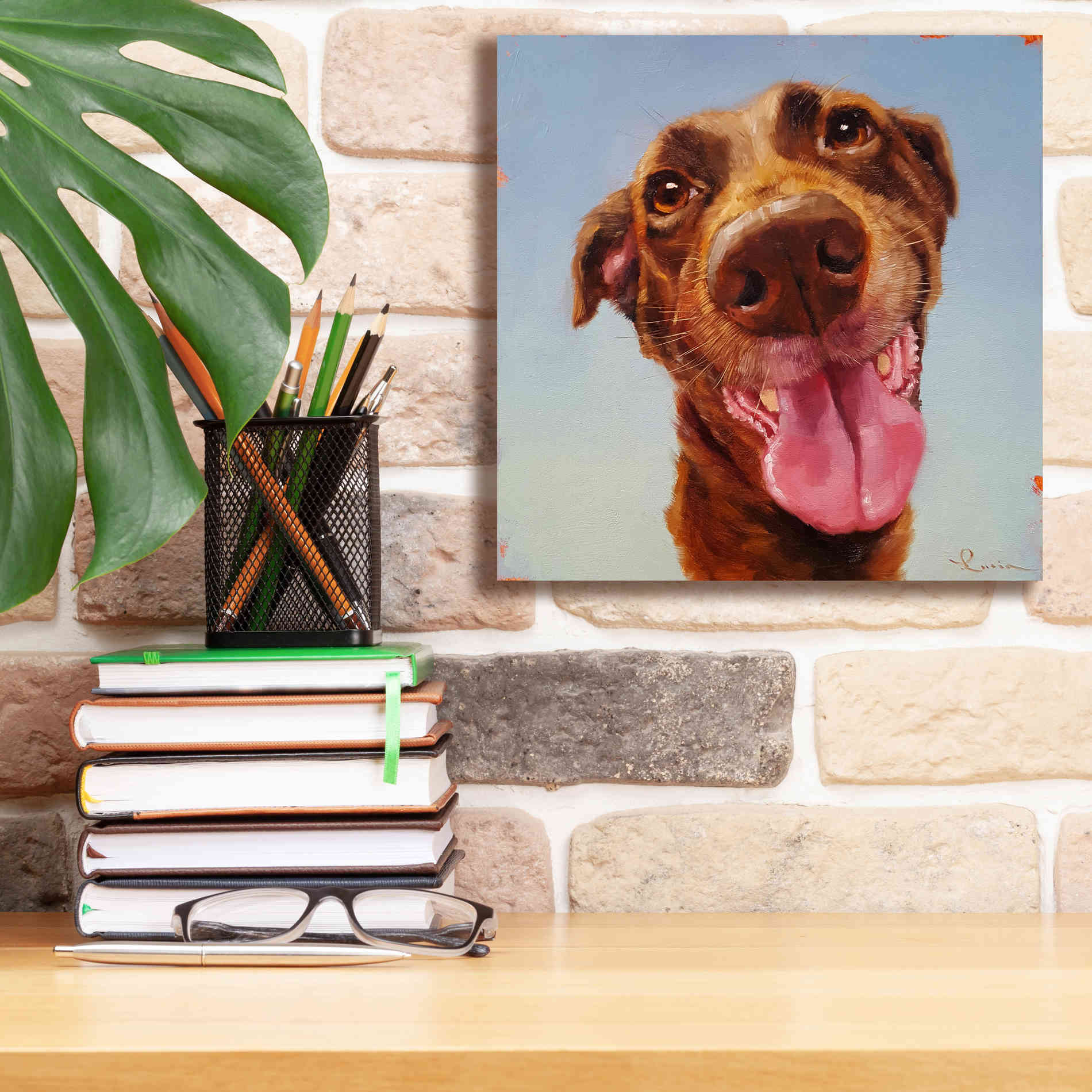 'Follow Your Nose 5' by Lucia Heffernan, Canvas Wall Art,12x12