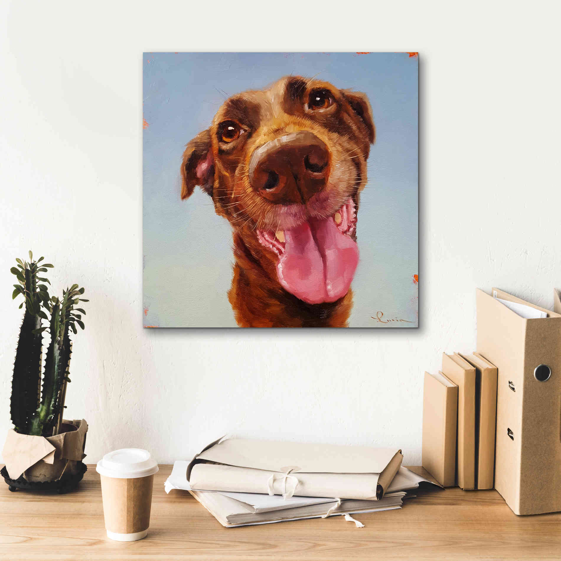 'Follow Your Nose 5' by Lucia Heffernan, Canvas Wall Art,18x18