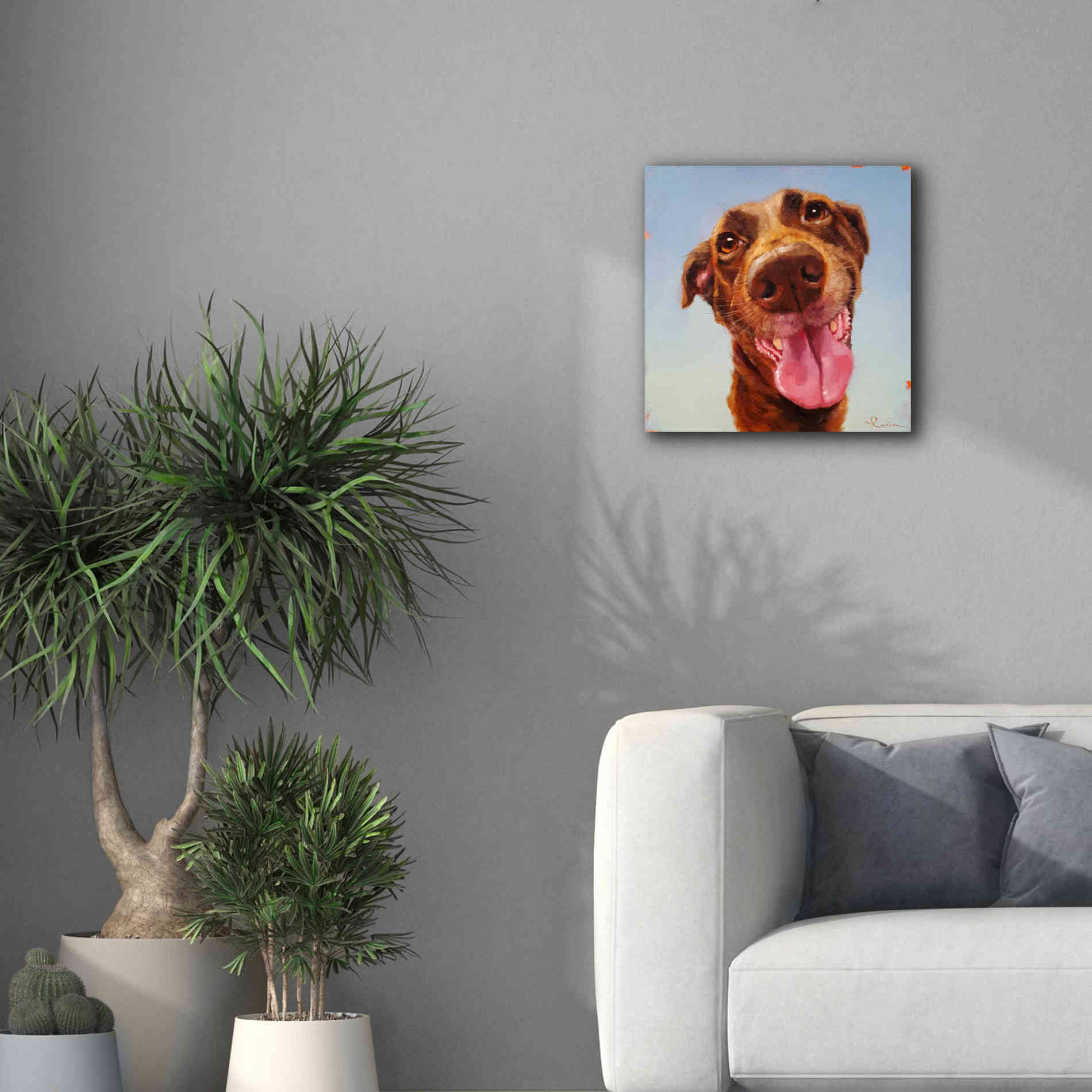 'Follow Your Nose 5' by Lucia Heffernan, Canvas Wall Art,18x18