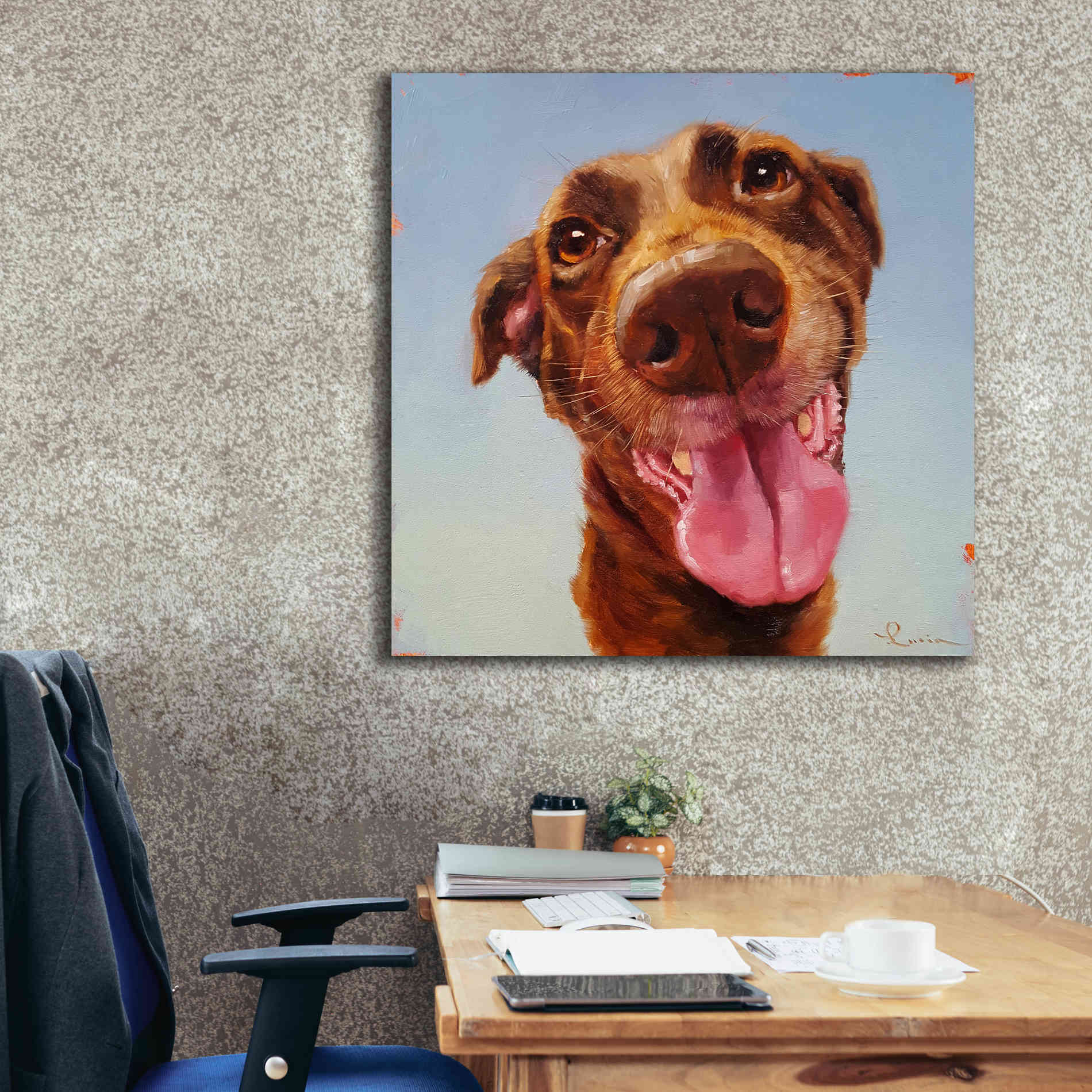 'Follow Your Nose 5' by Lucia Heffernan, Canvas Wall Art,37x37