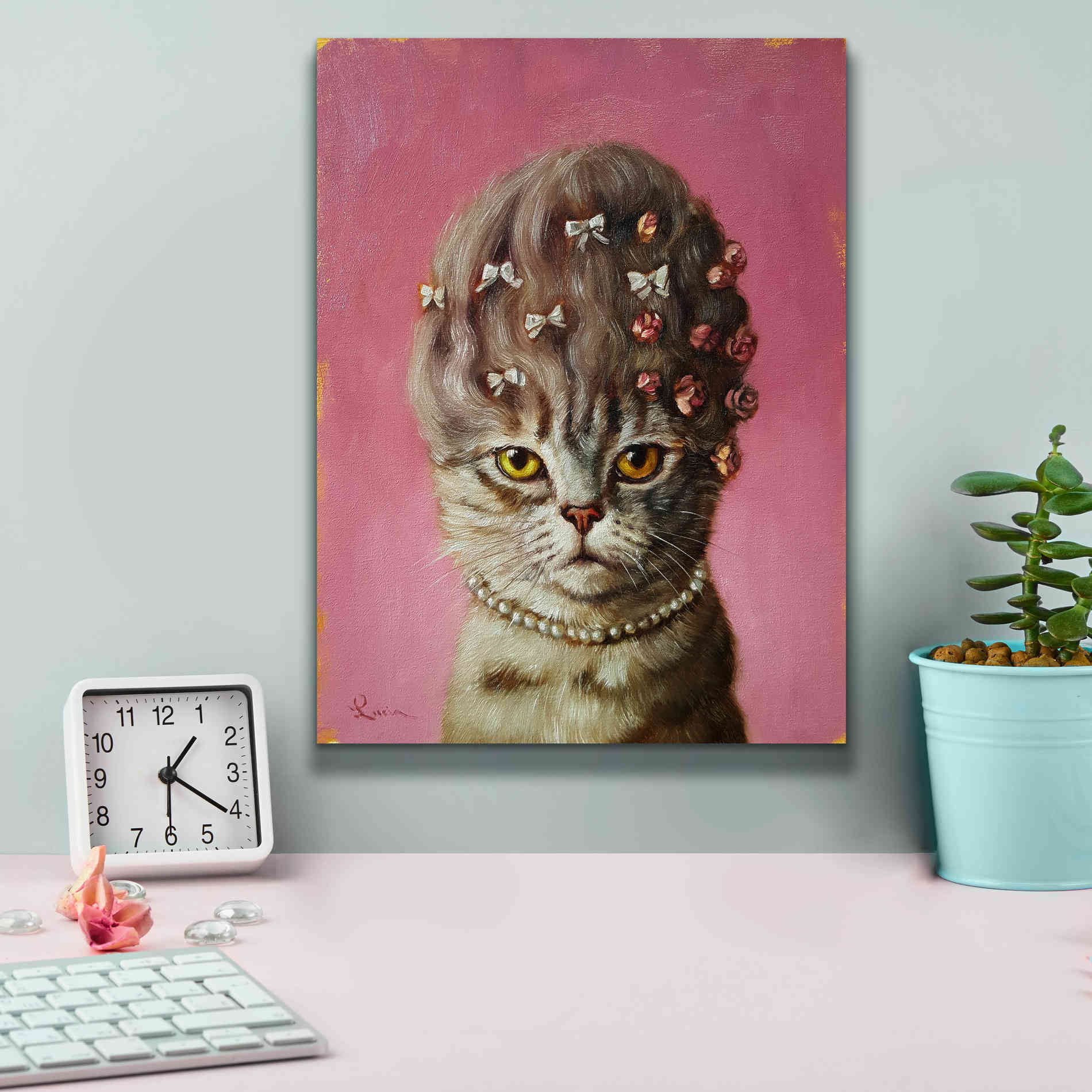 'Marie Catoinette' by Lucia Heffernan, Canvas Wall Art,12x16