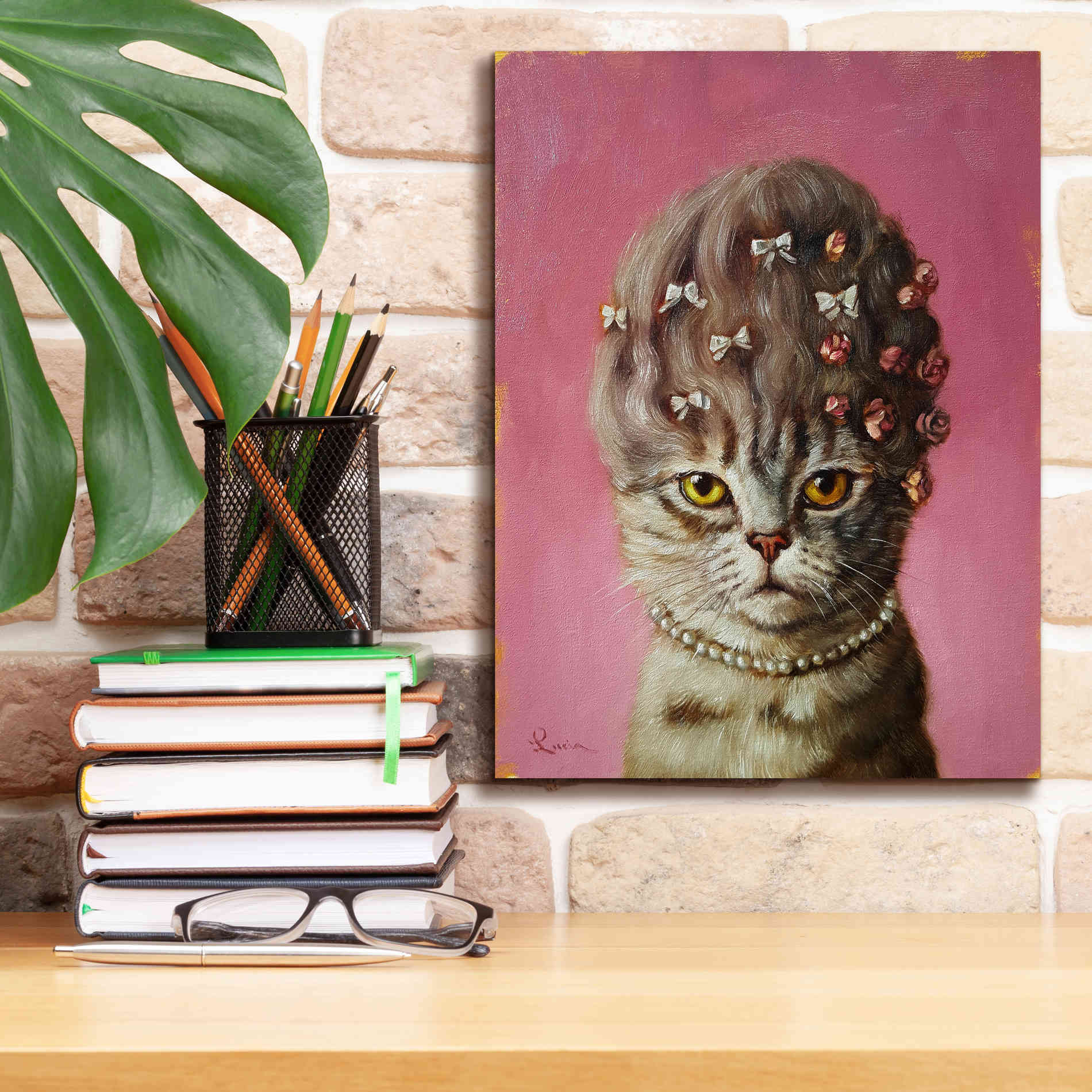 'Marie Catoinette' by Lucia Heffernan, Canvas Wall Art,12x16
