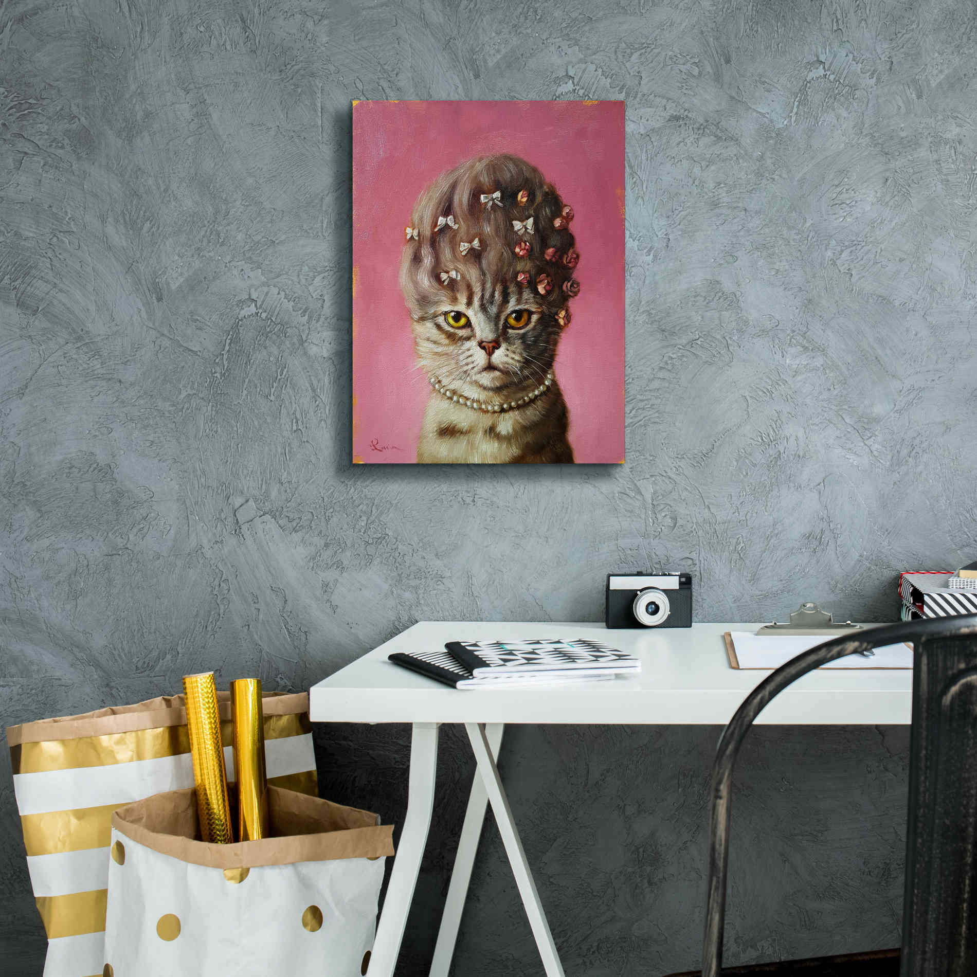 'Marie Catoinette' by Lucia Heffernan, Canvas Wall Art,12x16