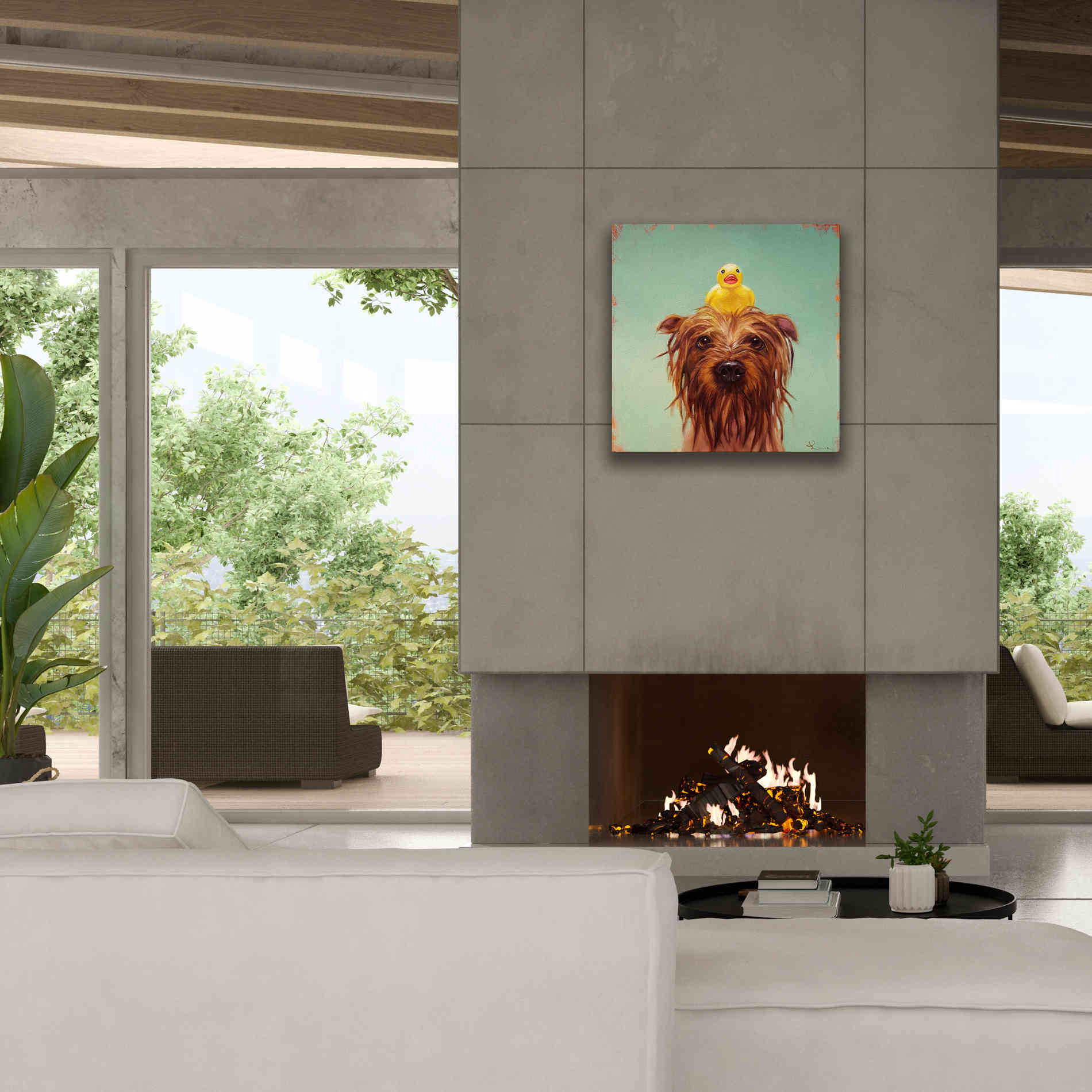 'Bath Time' by Lucia Heffernan, Canvas Wall Art,26x26