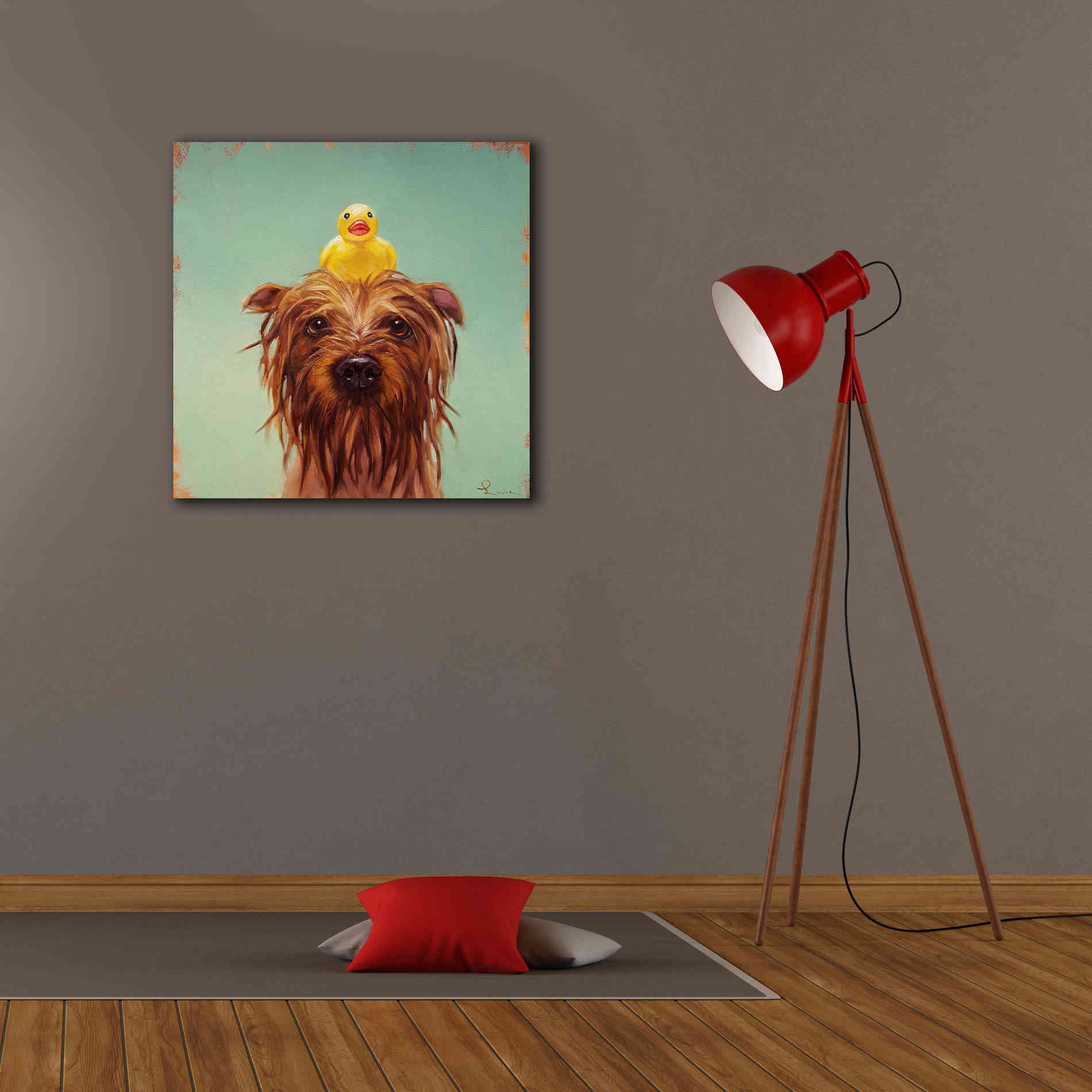 'Bath Time' by Lucia Heffernan, Canvas Wall Art,26x26