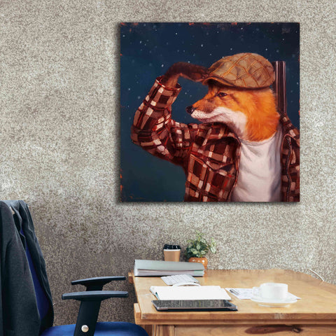 Image of 'Fox Hunt' by Lucia Heffernan, Canvas Wall Art,37x37