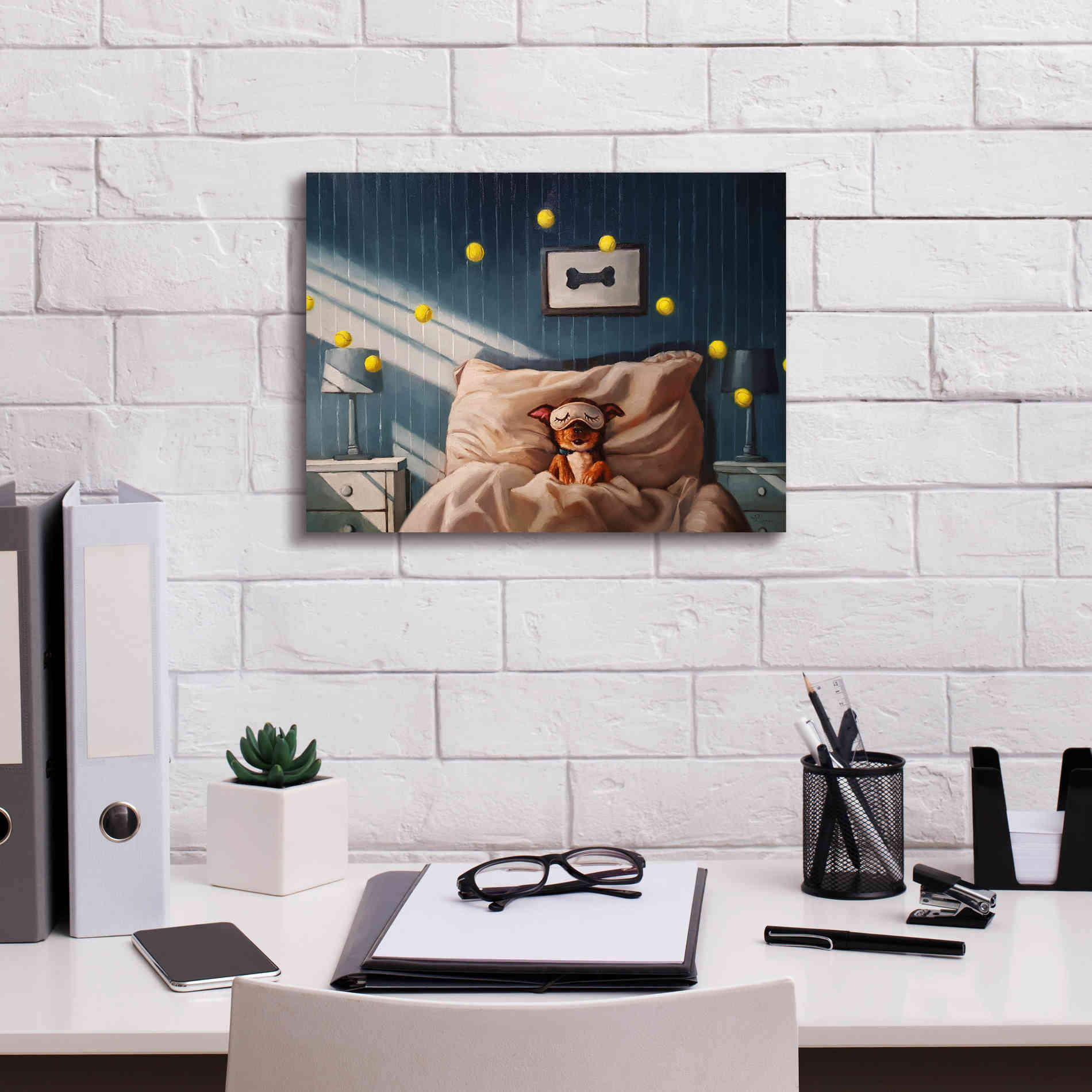 'Bentleyâ€™s Dream' by Lucia Heffernan, Canvas Wall Art,16x12