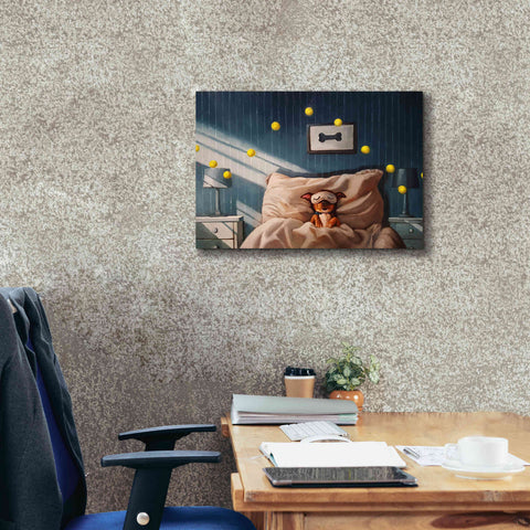 Image of 'Bentleyâ€™s Dream' by Lucia Heffernan, Canvas Wall Art,26x18