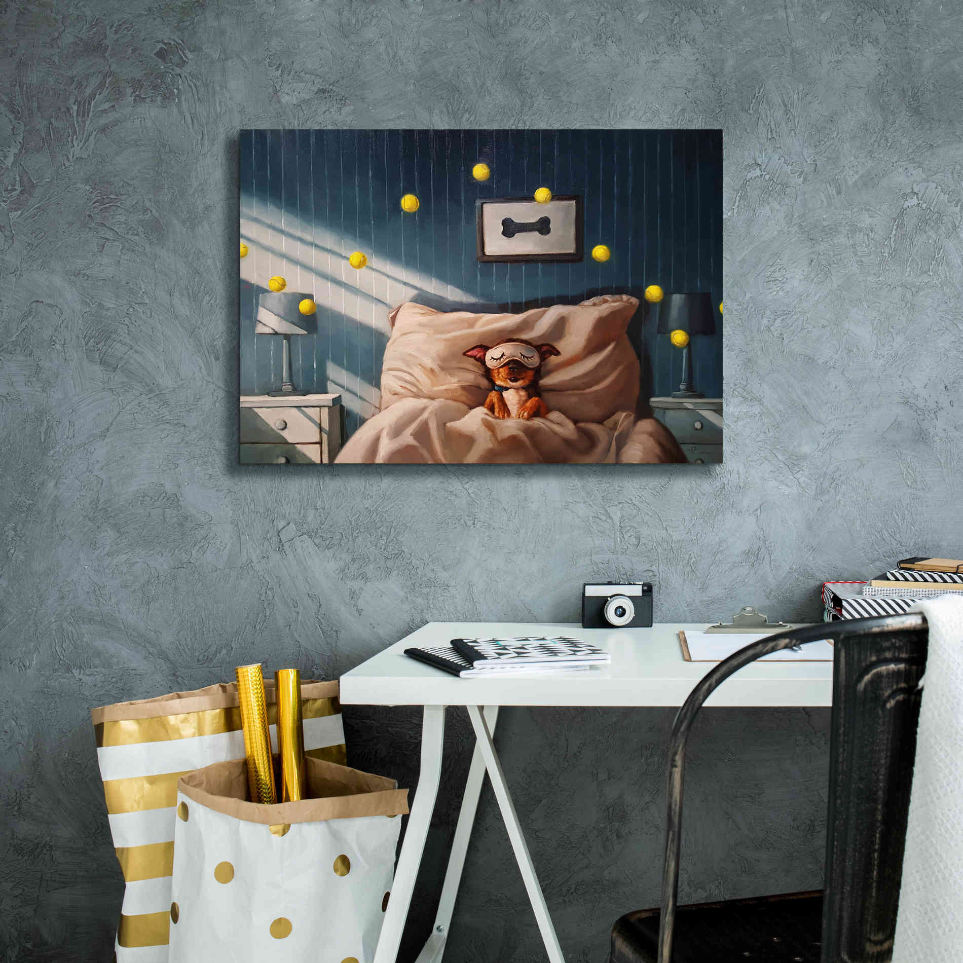 'Bentleyâ€™s Dream' by Lucia Heffernan, Canvas Wall Art,26x18