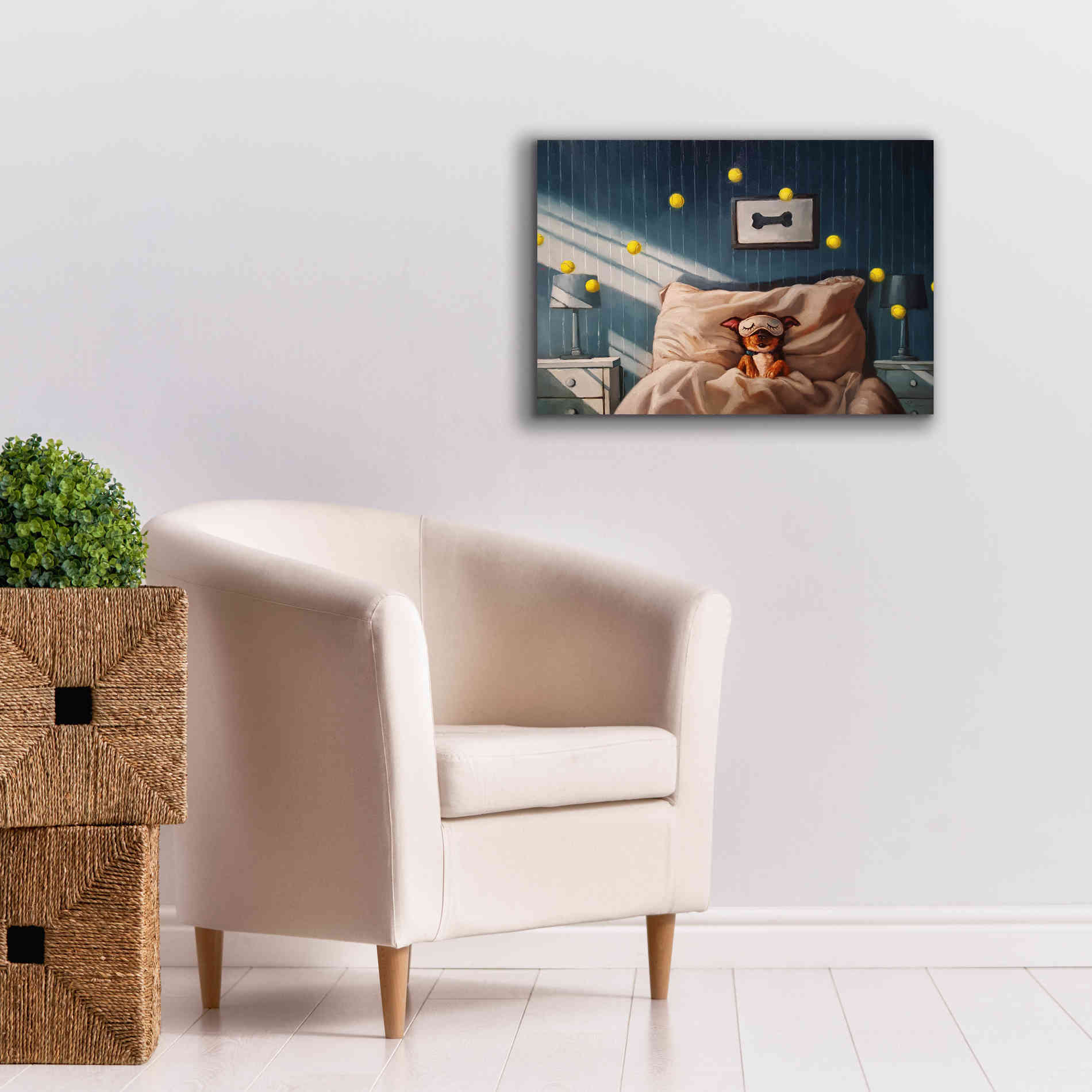 'Bentleyâ€™s Dream' by Lucia Heffernan, Canvas Wall Art,26x18