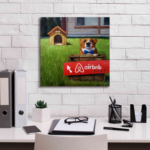 Image of 'K9 BNB' by Lucia Heffernan, Canvas Wall Art,18x18