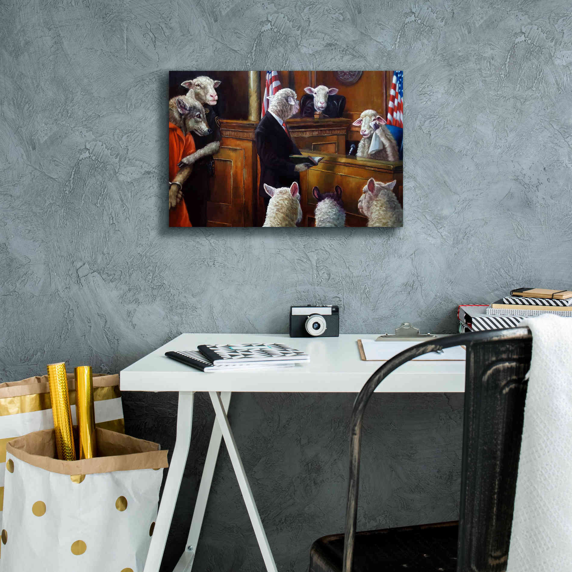 'Eyewitness' by Lucia Heffernan, Canvas Wall Art,18x12