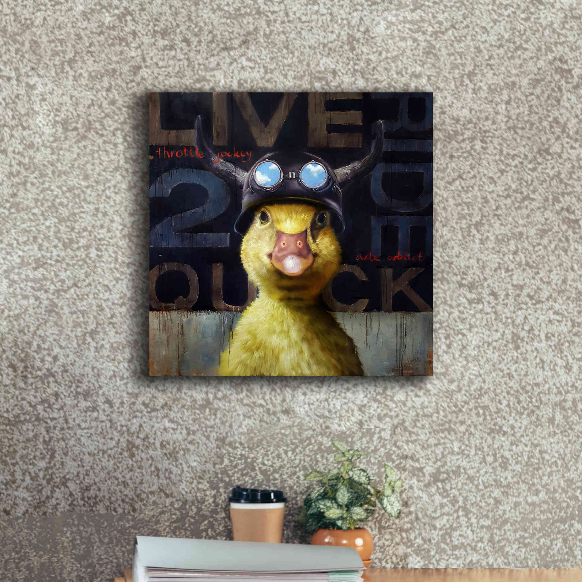 'Full Throttle' by Lucia Heffernan, Canvas Wall Art,18x18