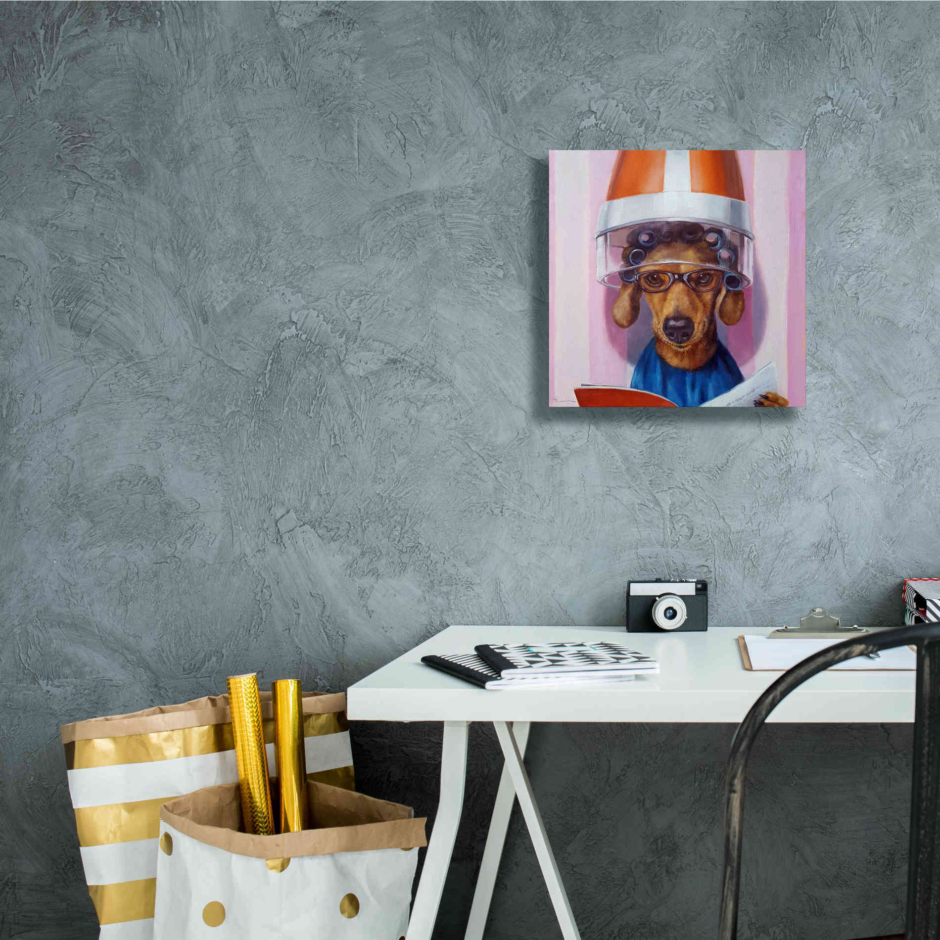 'Ms. Canela' by Lucia Heffernan, Canvas Wall Art,12x12