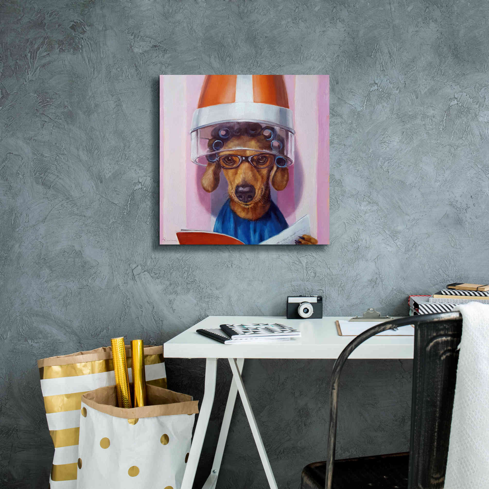 'Ms. Canela' by Lucia Heffernan, Canvas Wall Art,18x18