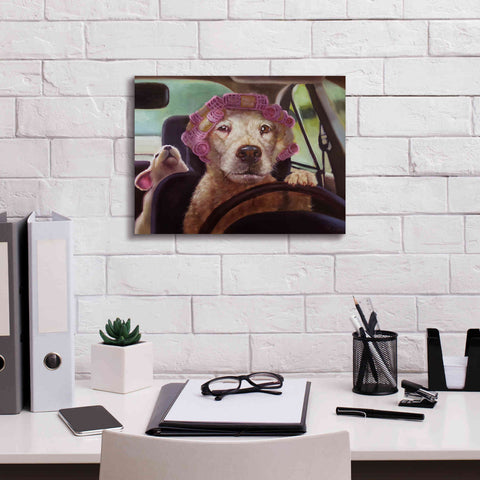 Image of 'Mommy Chauffeur' by Lucia Heffernan, Canvas Wall Art,16x12