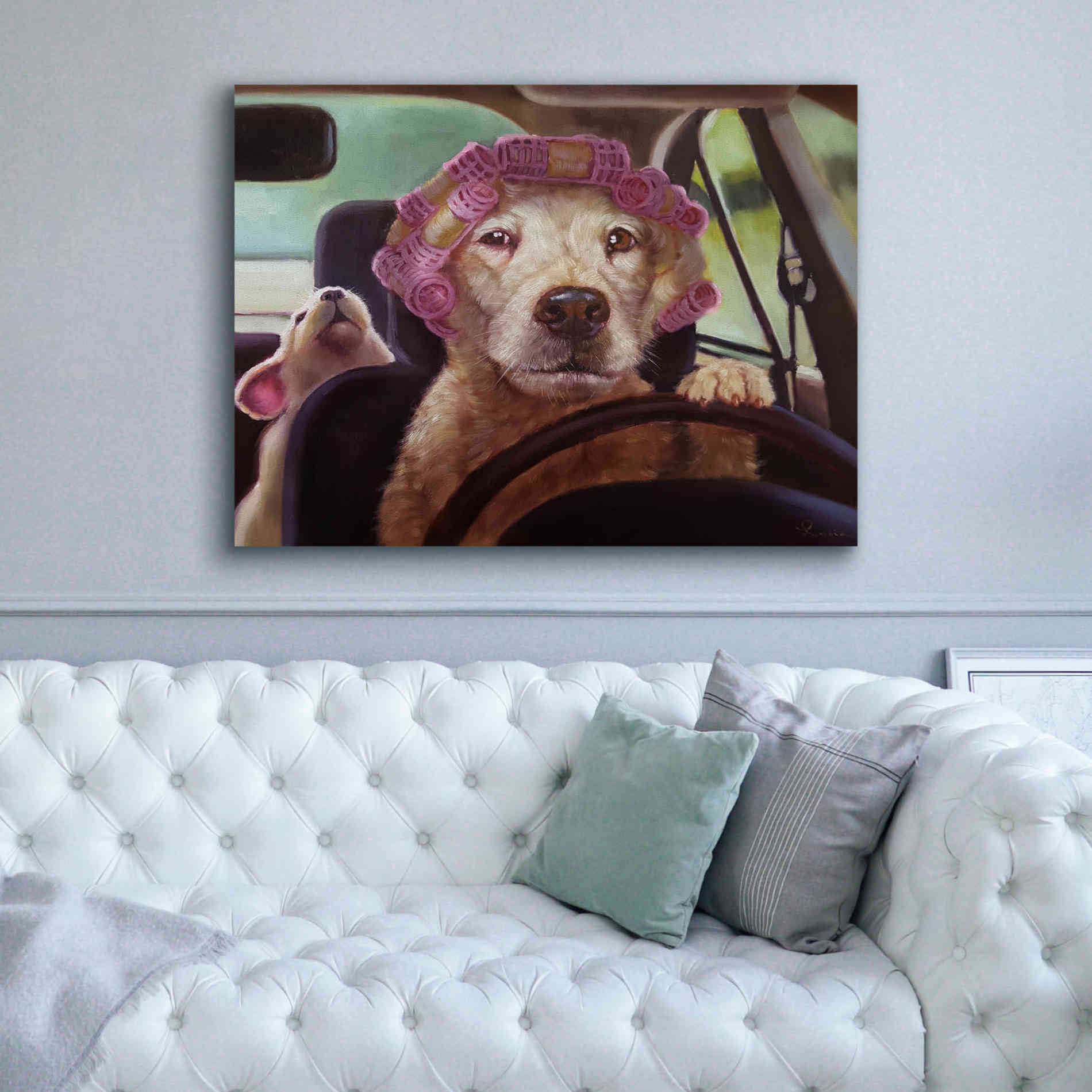 'Mommy Chauffeur' by Lucia Heffernan, Canvas Wall Art,54x40