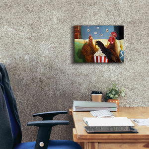 'Popcorn Chickens' by Lucia Heffernan, Canvas Wall Art,16x12