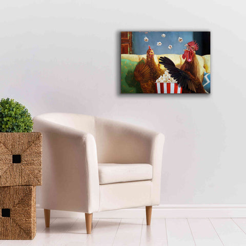 Image of 'Popcorn Chickens' by Lucia Heffernan, Canvas Wall Art,26x18