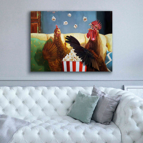 Image of 'Popcorn Chickens' by Lucia Heffernan, Canvas Wall Art,54x40