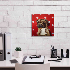 'Pugalicious' by Lucia Heffernan, Canvas Wall Art,12x12