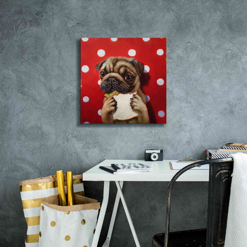 Image of 'Pugalicious' by Lucia Heffernan, Canvas Wall Art,18x18