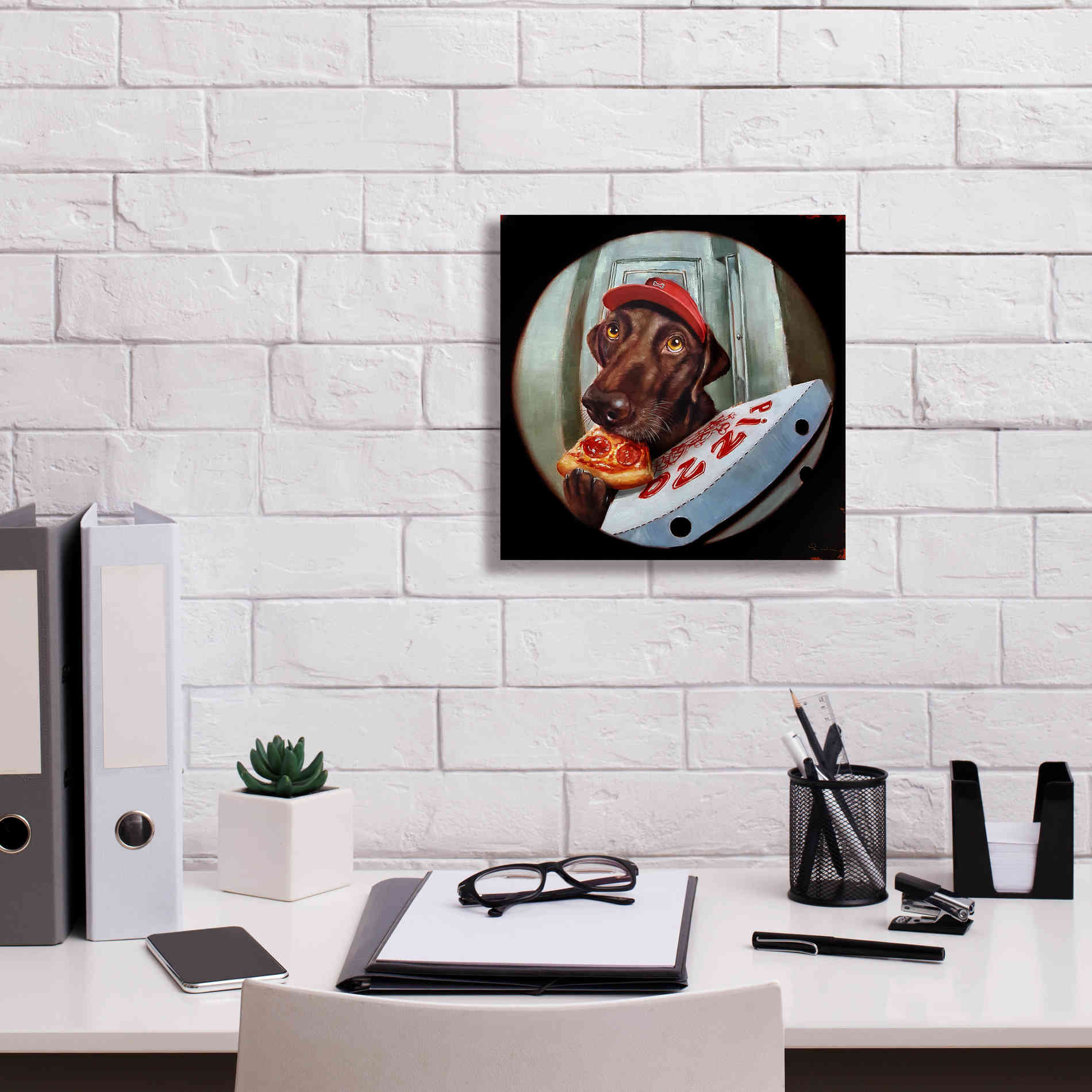 'Pupperoni' by Lucia Heffernan, Canvas Wall Art,12x12
