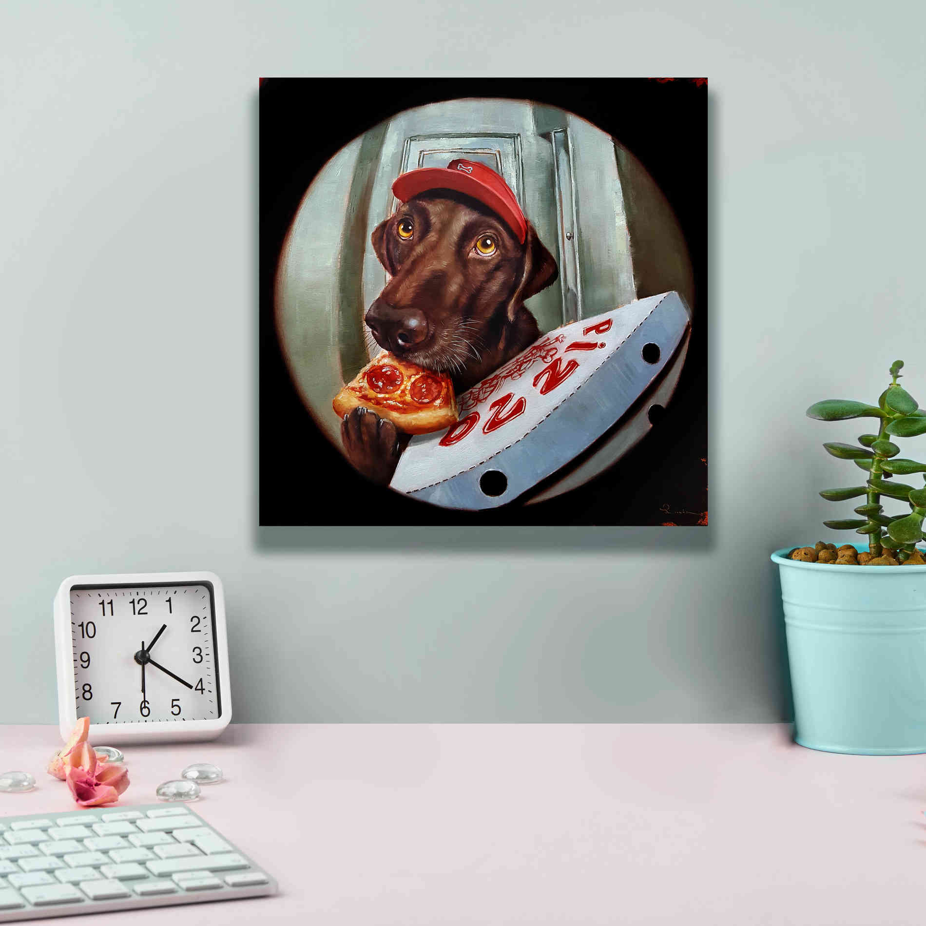 'Pupperoni' by Lucia Heffernan, Canvas Wall Art,12x12