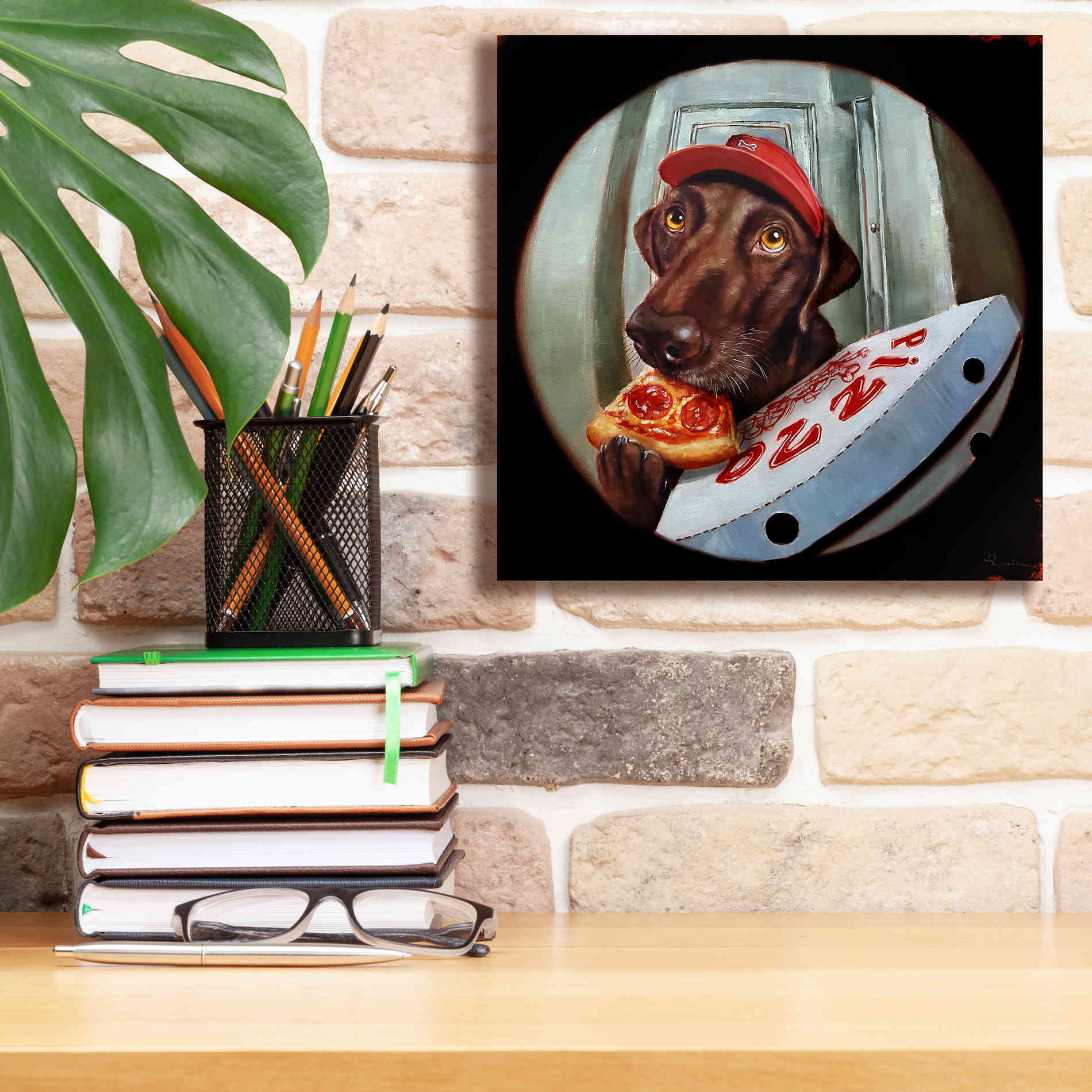 'Pupperoni' by Lucia Heffernan, Canvas Wall Art,12x12
