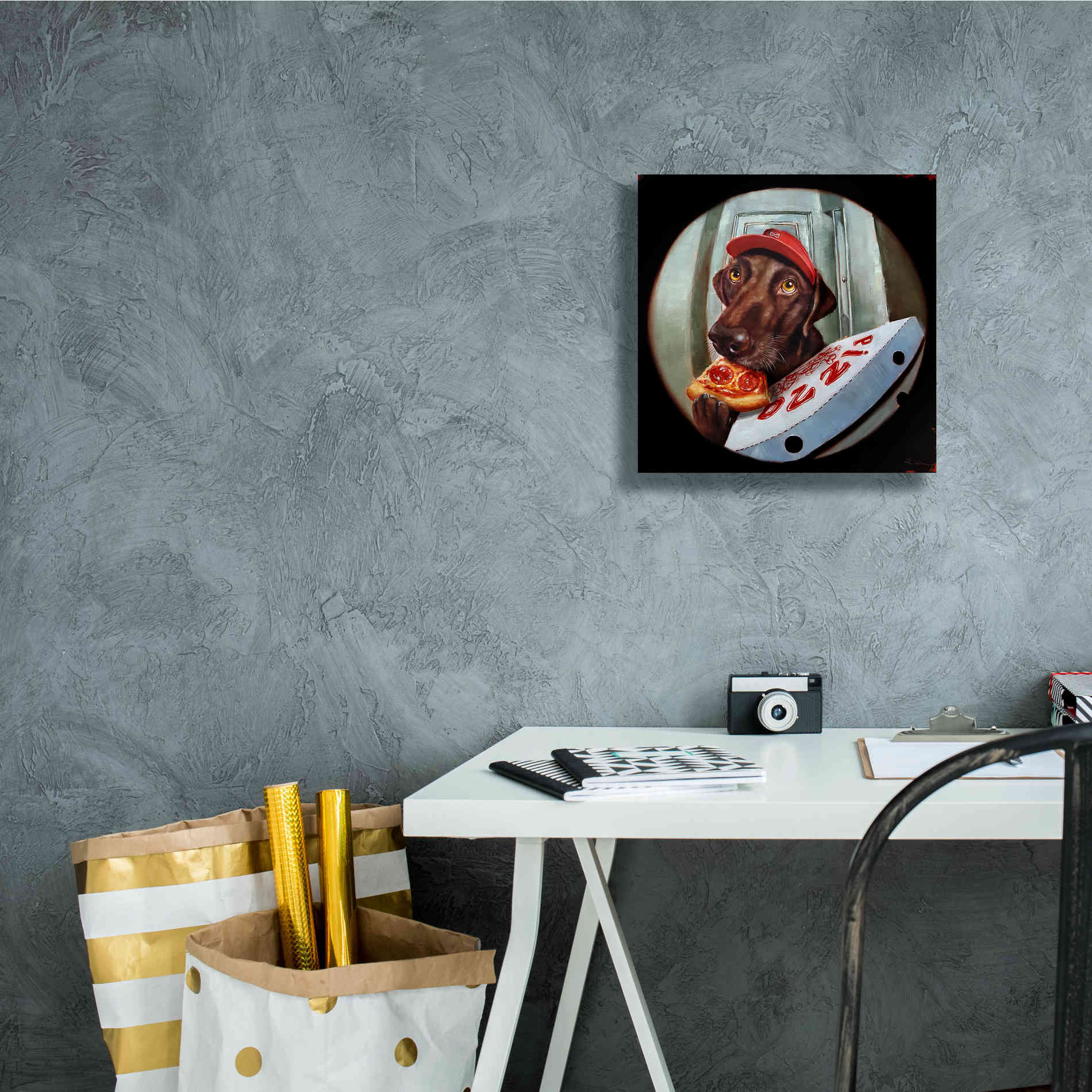 'Pupperoni' by Lucia Heffernan, Canvas Wall Art,12x12