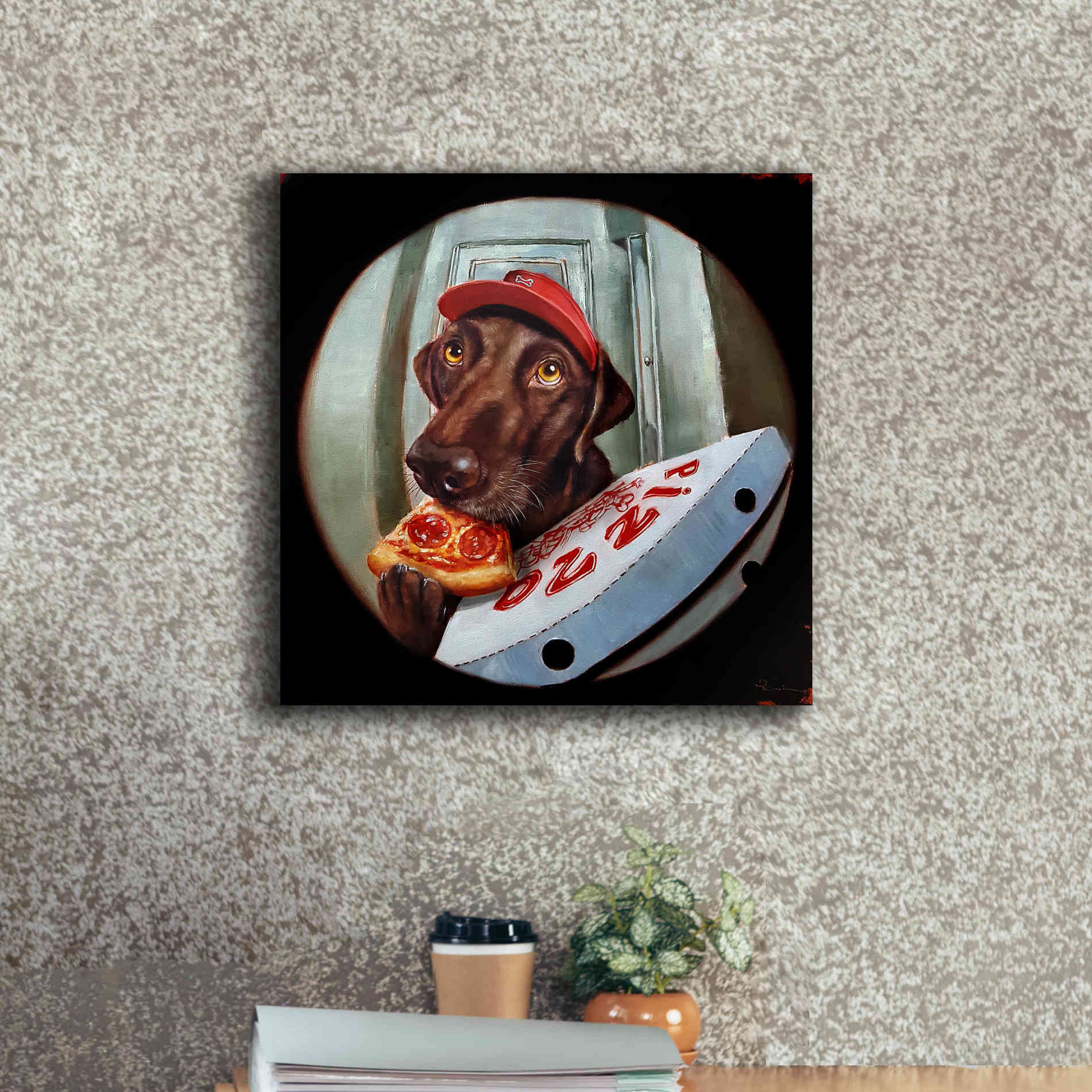 'Pupperoni' by Lucia Heffernan, Canvas Wall Art,18x18