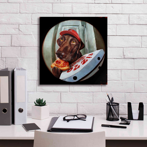 Image of 'Pupperoni' by Lucia Heffernan, Canvas Wall Art,18x18