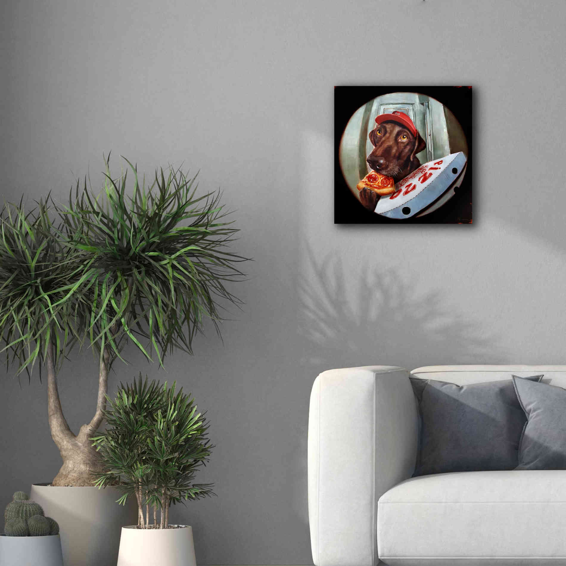'Pupperoni' by Lucia Heffernan, Canvas Wall Art,18x18