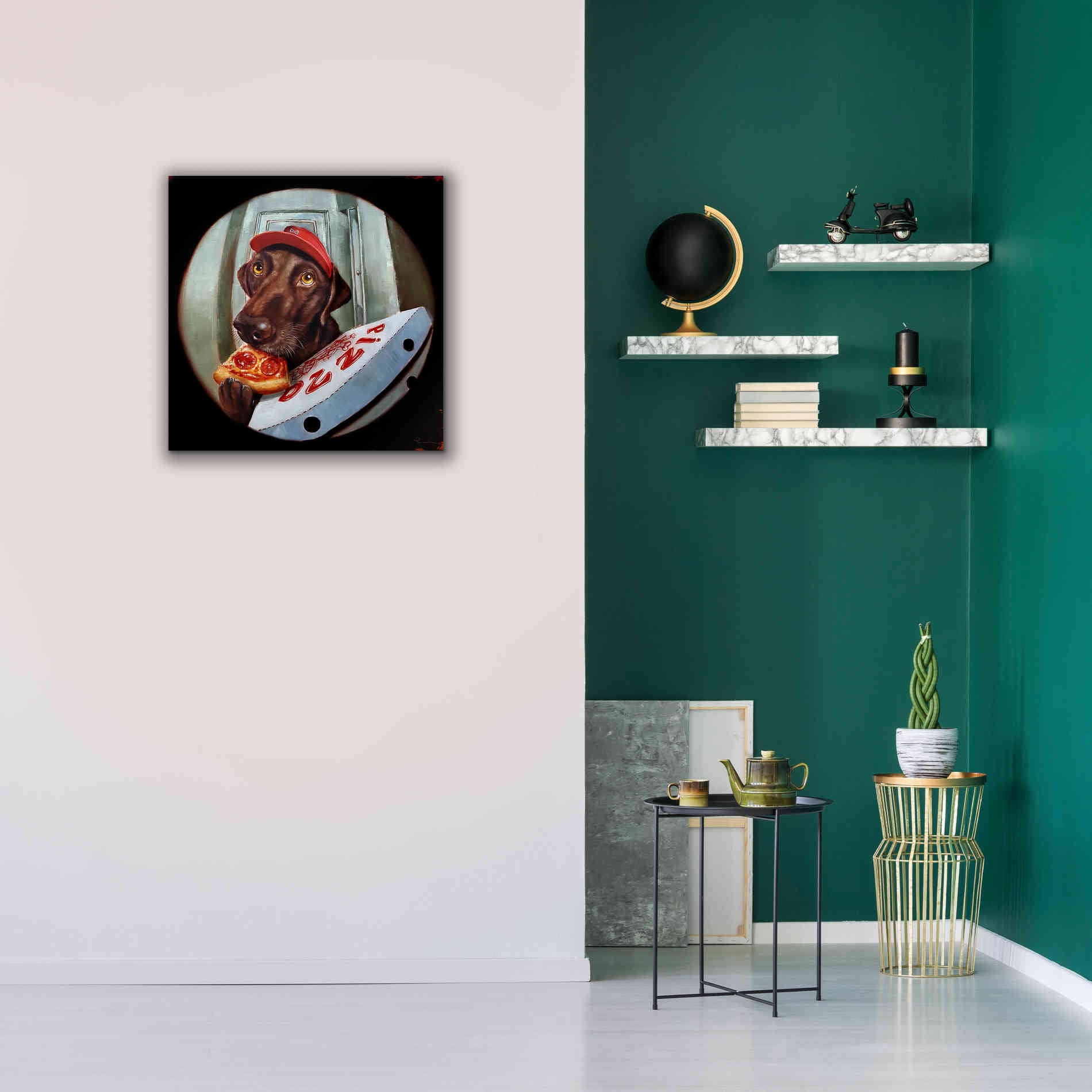 'Pupperoni' by Lucia Heffernan, Canvas Wall Art,26x26