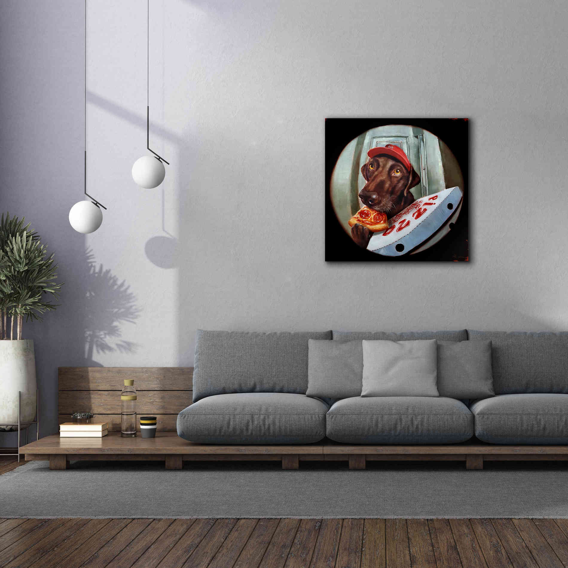 'Pupperoni' by Lucia Heffernan, Canvas Wall Art,37x37