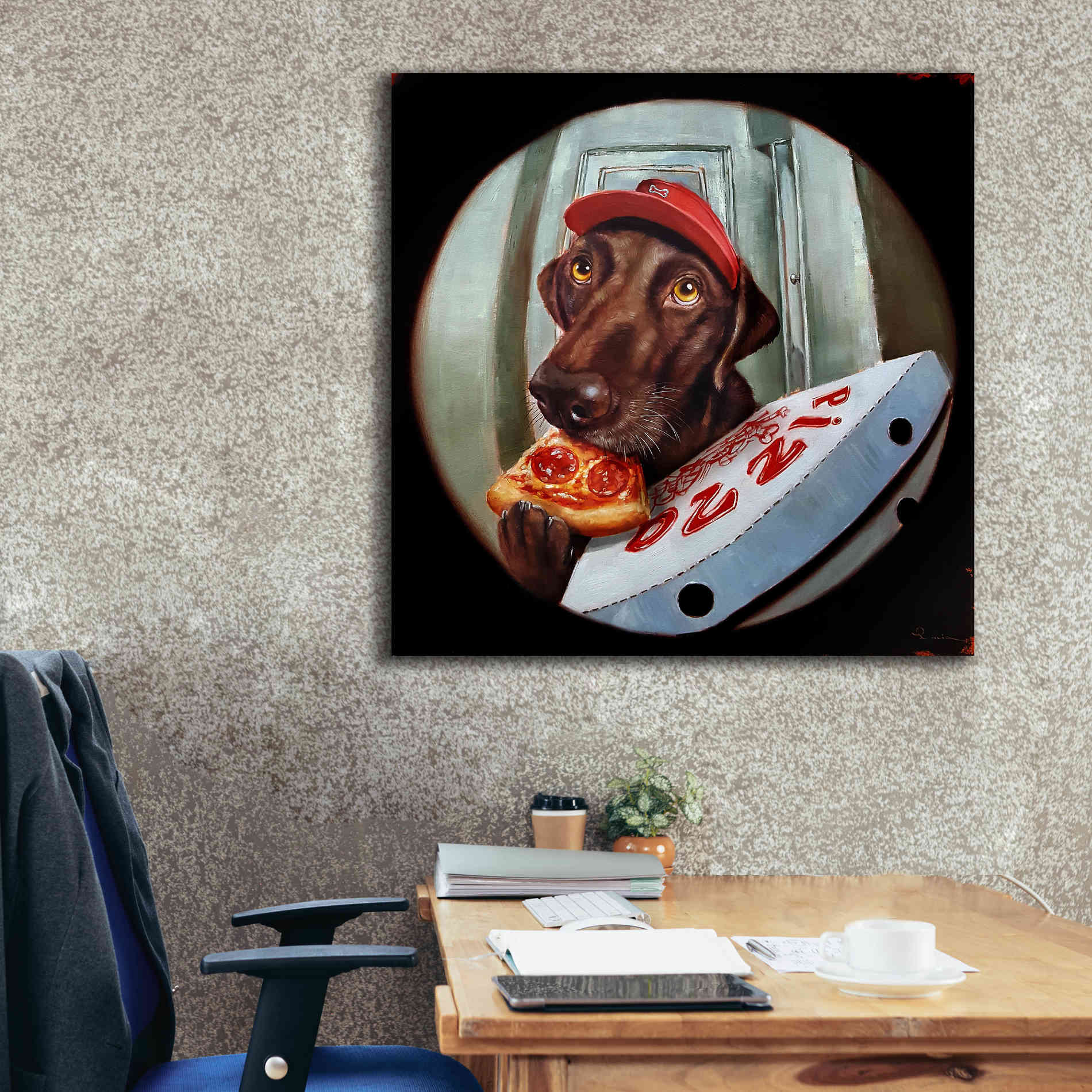 'Pupperoni' by Lucia Heffernan, Canvas Wall Art,37x37