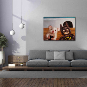 'Selfie with Batman' by Lucia Heffernan, Canvas Wall Art,54x40