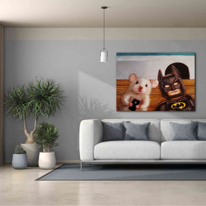 'Selfie with Batman' by Lucia Heffernan, Canvas Wall Art,54x40