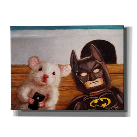 Image of 'Selfie with Batman' by Lucia Heffernan, Canvas Wall Art