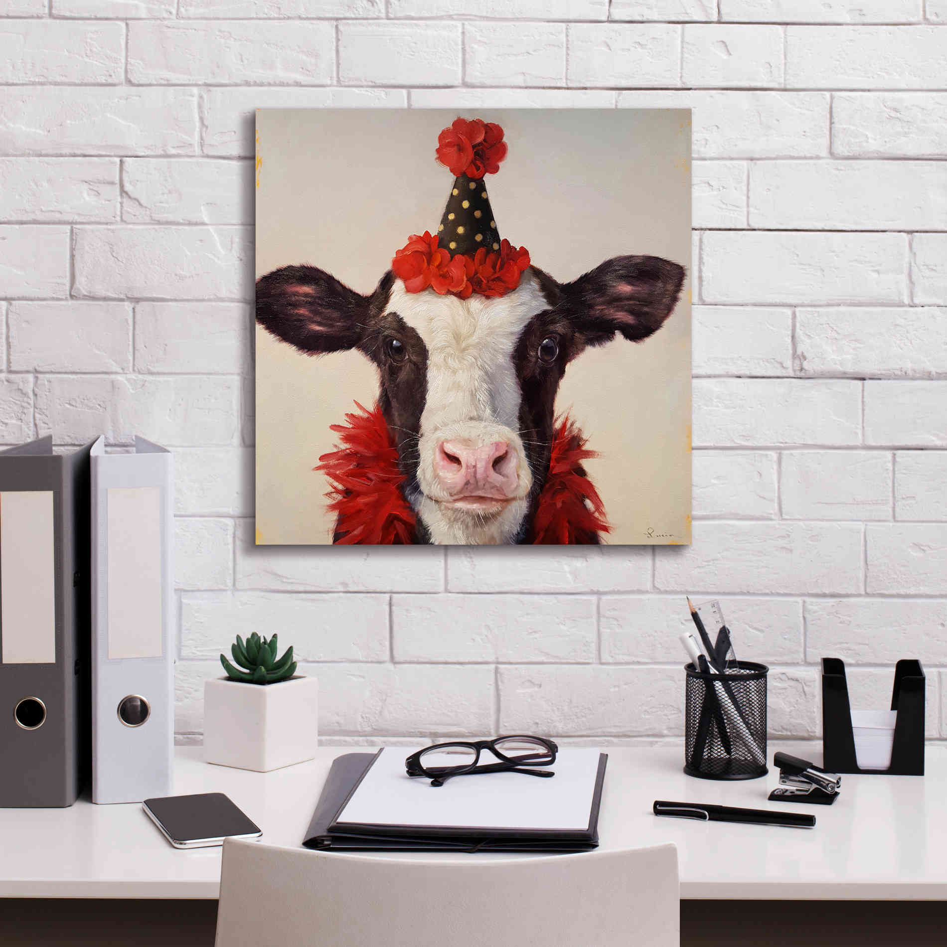 'Shindig' by Lucia Heffernan, Canvas Wall Art,18x18