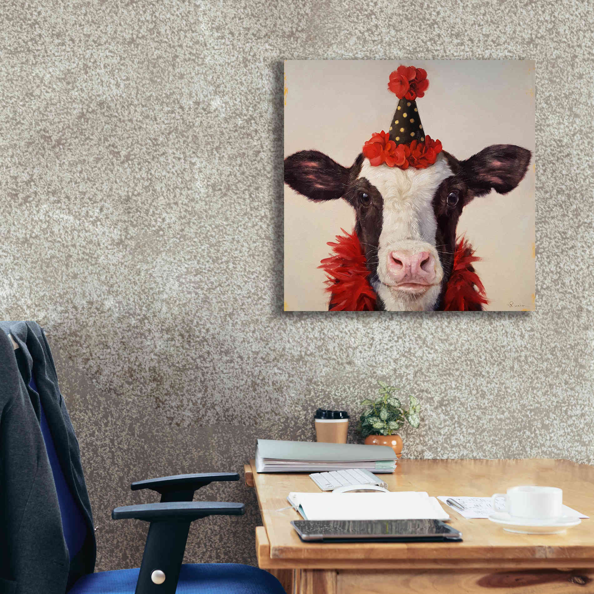 'Shindig' by Lucia Heffernan, Canvas Wall Art,26x26