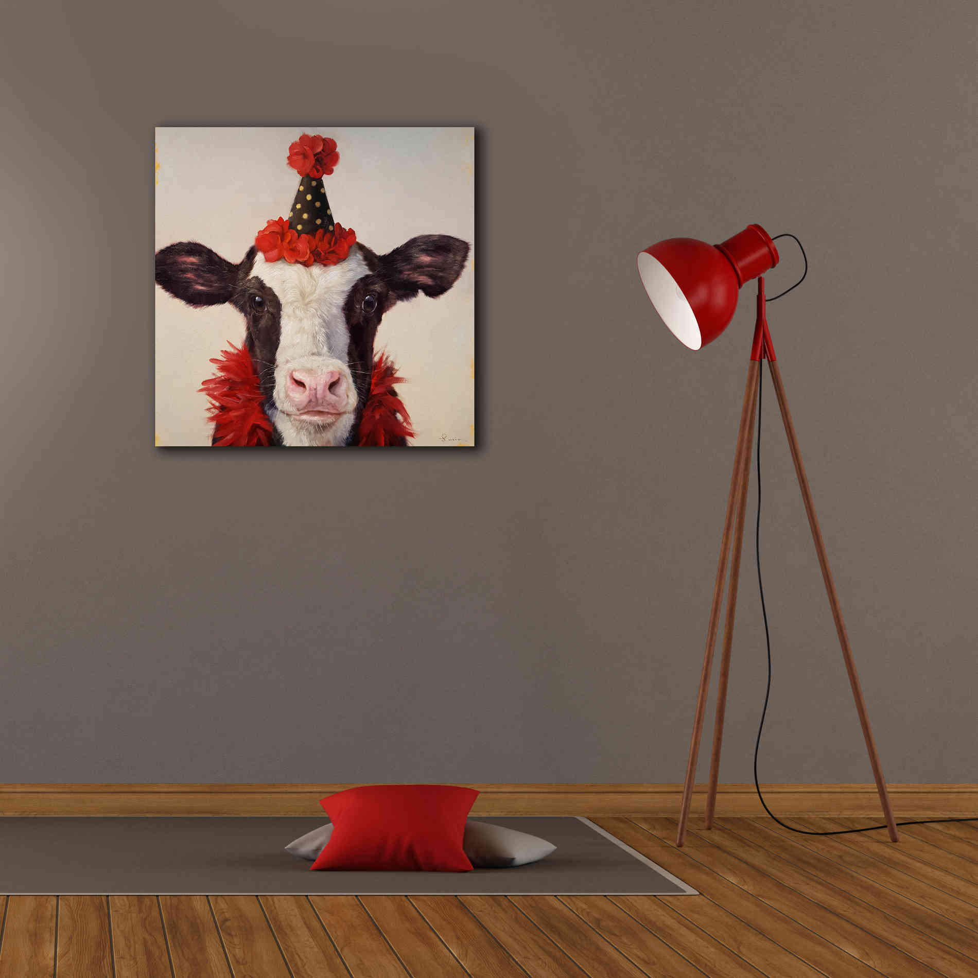 'Shindig' by Lucia Heffernan, Canvas Wall Art,26x26