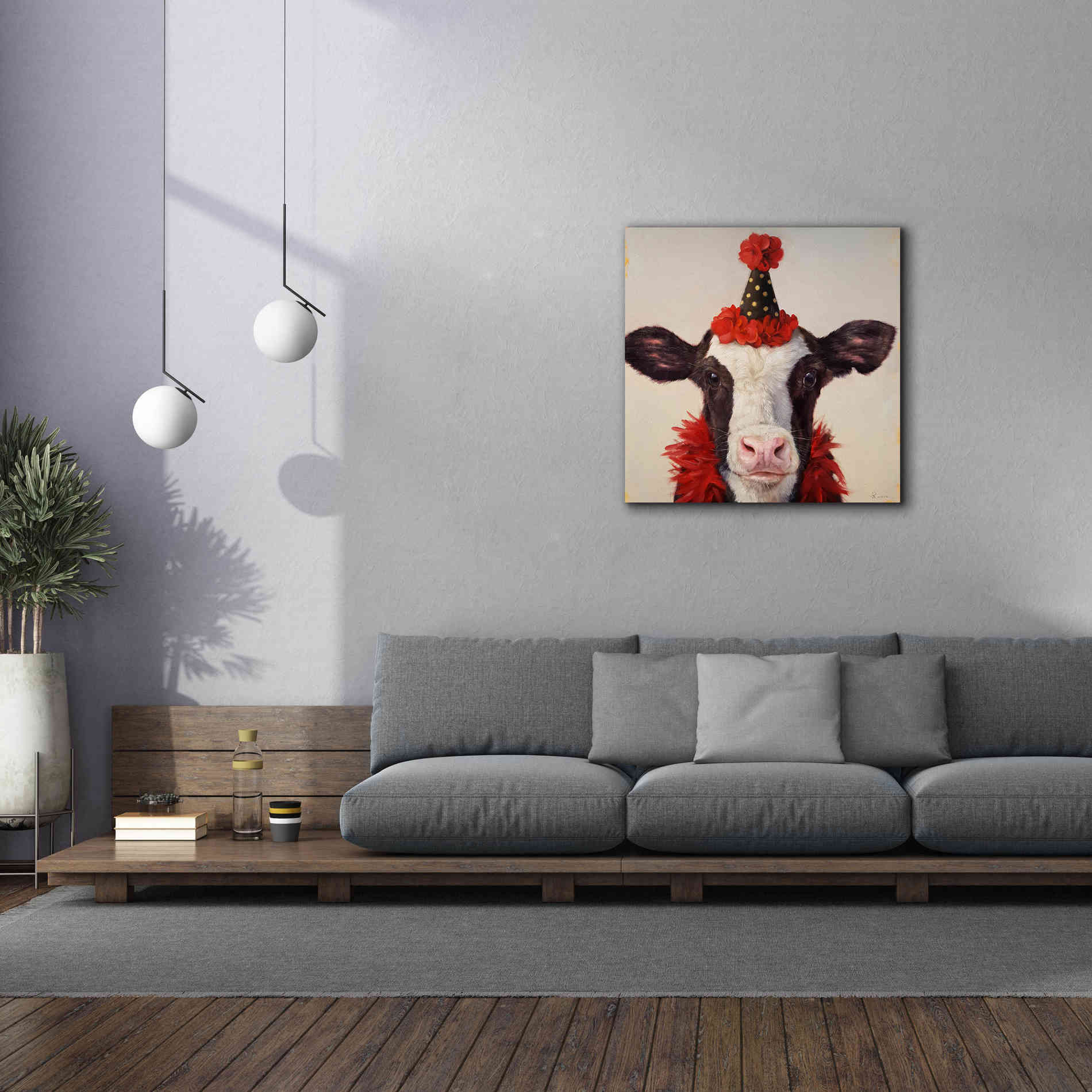 'Shindig' by Lucia Heffernan, Canvas Wall Art,37x37