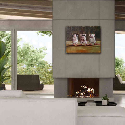 Image of 'Three Wise Mice' by Lucia Heffernan, Canvas Wall Art,34x26