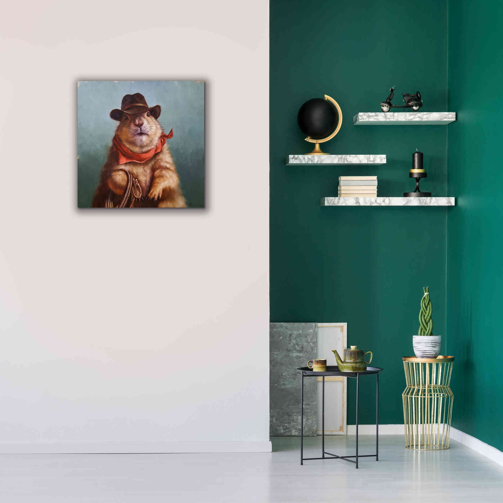 'Underground Cowboy' by Lucia Heffernan, Canvas Wall Art,26x26
